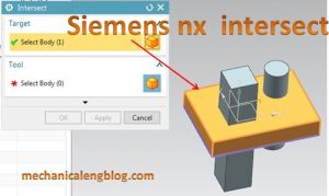 Siemens nx intersect target body