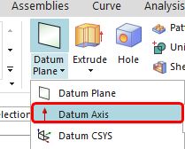 siemens nx datum axis command