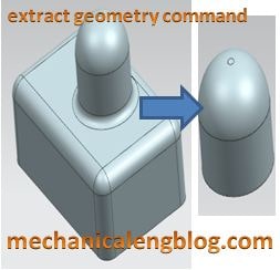 siemens nx modeling extract geometry command
