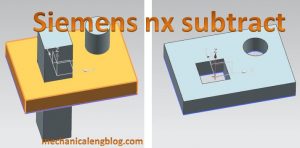 siemens nx subtract command