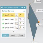 siemens nx surface four point surface command