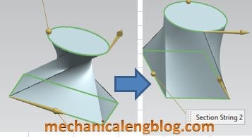 siemens nx surface ruled surface change specify origin curve