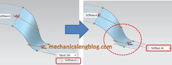 siemens nx tutorial bridge surface drag the offset arrow