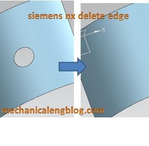 siemens nx tutorial delete edge command