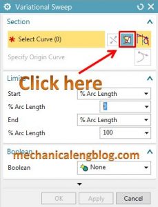 Siemens nx variational sweep sketch section