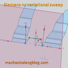 siemens nx variational sweep sweep a section along two path curves sketch
