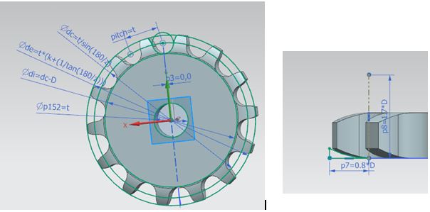 design chain sprocket 10