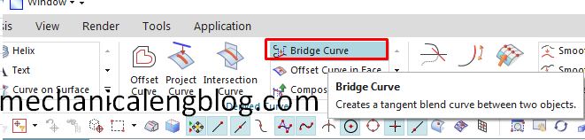 siemens nx modeling bridge curve icon