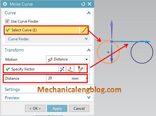 move objects in sketch