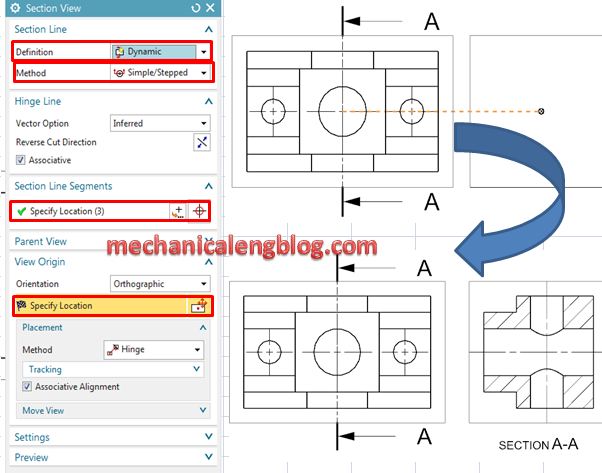 Siemens Nx Drafting Create A Section View Mechanicalengblog