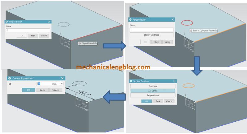 siemens nx positioning perpendicular option guide