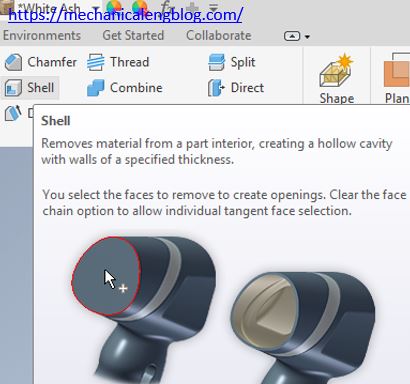 inventor shell command icon