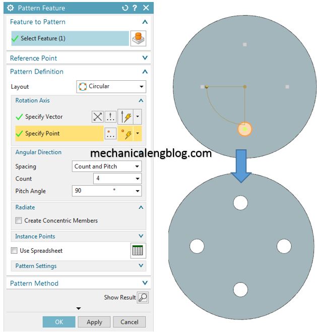 Siemens nx pattern feature Mechanicaleng blog