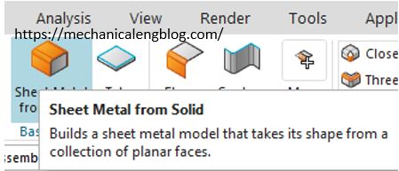 sheet metal from solid icon