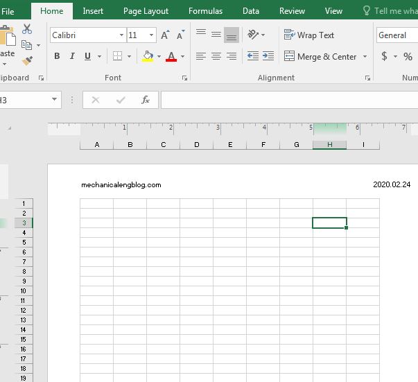 Header and Footer in the Excel