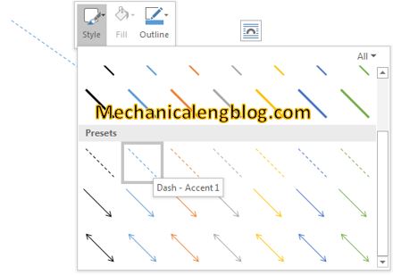 create broken line in word by edit style