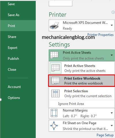 print all sheets in Excel 4