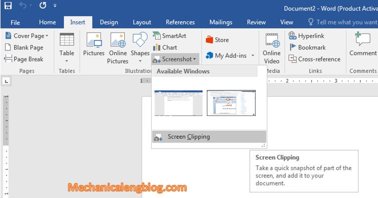 How to take screenshot in word document - Mechanicaleng blog