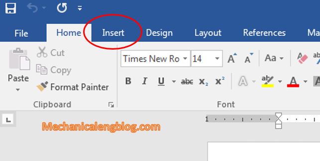 Create header and footer in word by text 1