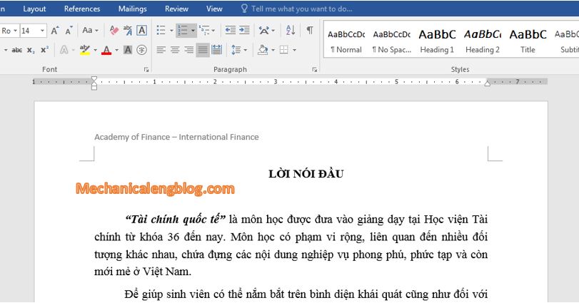 Create header and footer in word by text 6