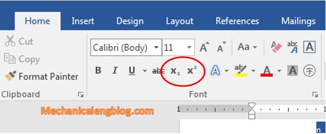 Write superscript and subscript in word manually 4