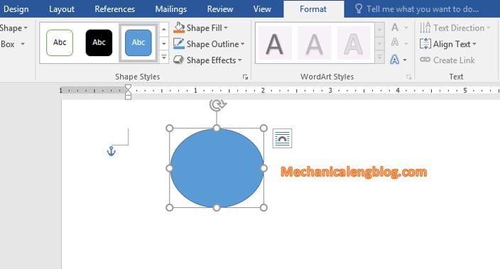 draw shapes in Word 3