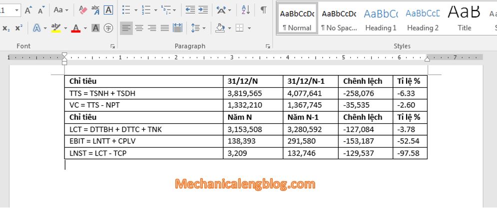 insert excel data to word by copy and paste 3