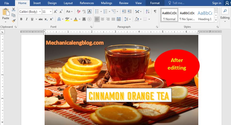 write text on a picture in word 2016-3