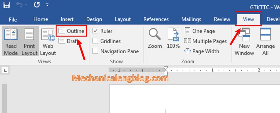 Create a Master Document in word 2