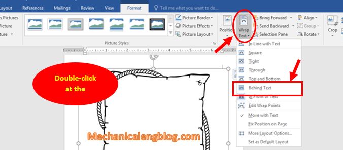 Create borders in word using online images 4