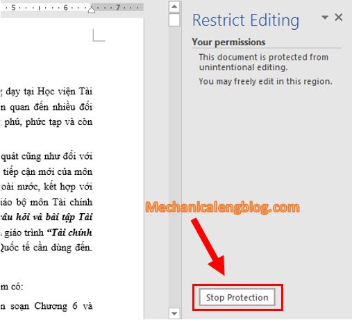 how to edit protected word document