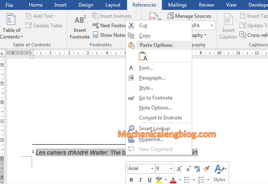 How to insert comment in word 4