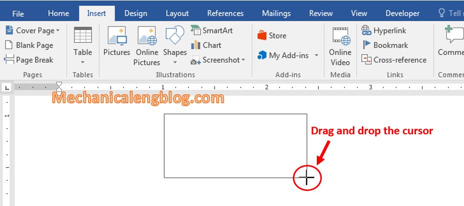 How to insert text box in word 2