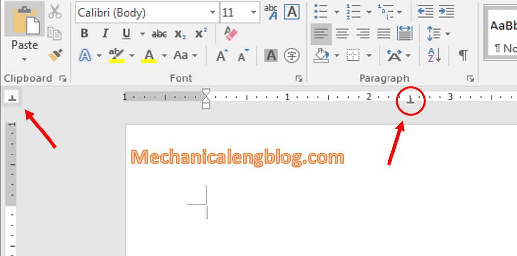 Types of Tab in ms word 3
