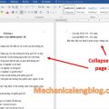 collapse text in Word 1