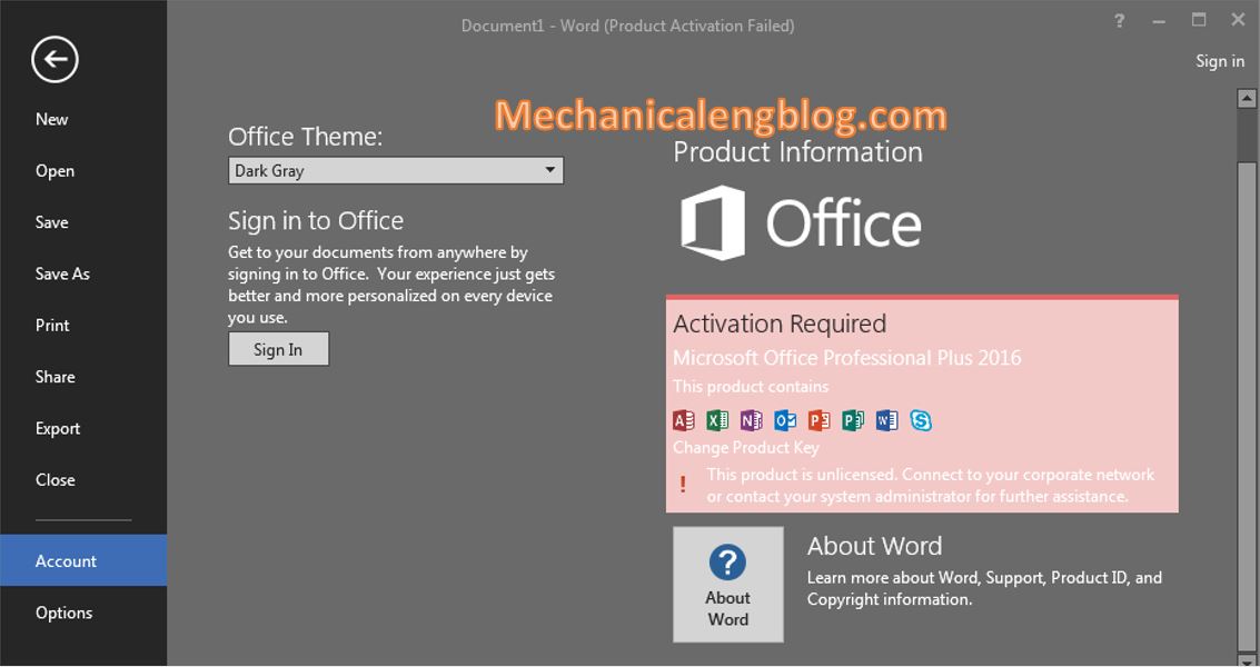 settings for Microsoft Word after installed 6