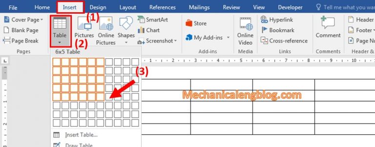 how to create table in ms word - Mechanicaleng blog