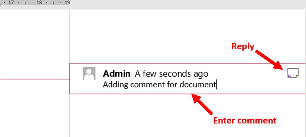 How to add comment in Word 2