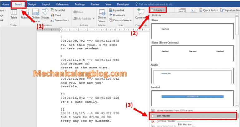 how to delete header and footer in word mac