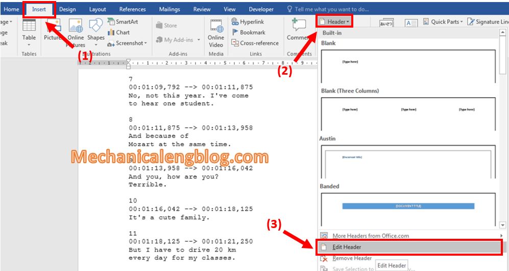 delete all headers and footers in ms word