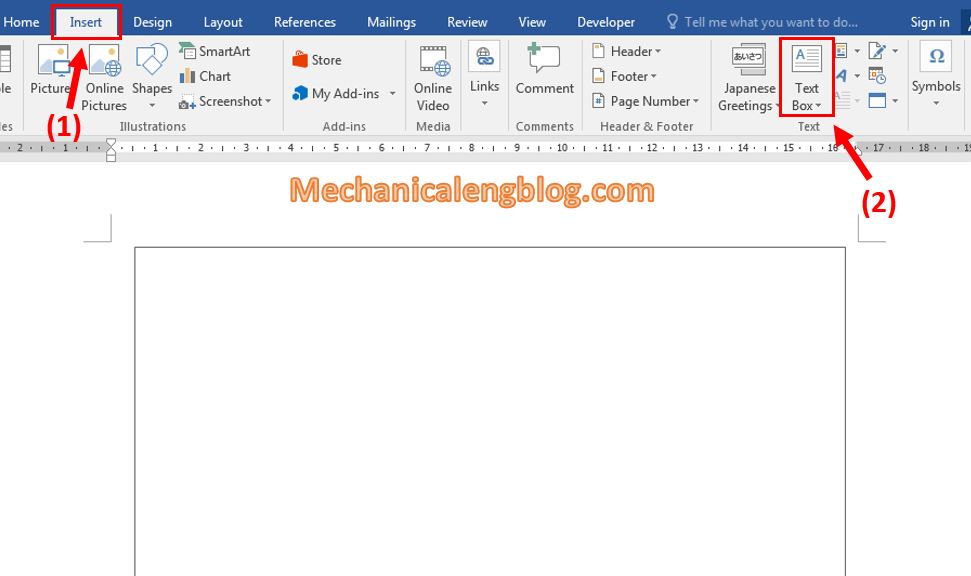 rotating a text box in word