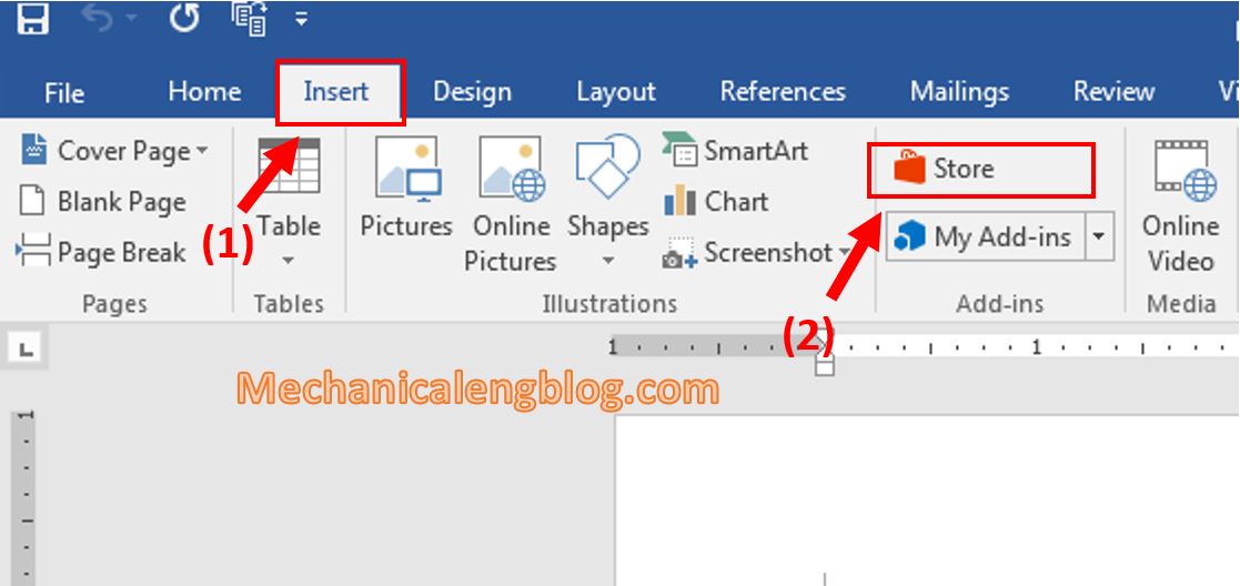 create QR code in Ms Word 1