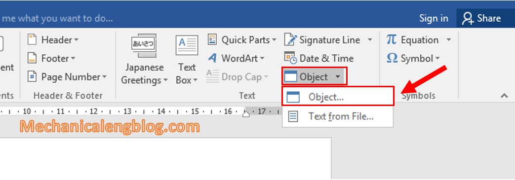 How to attach files in Word 1