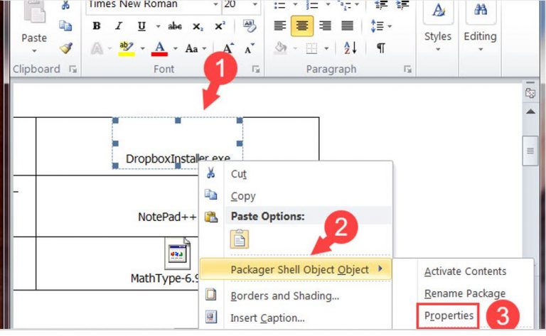 How To Attach Word Doc In Word Doc