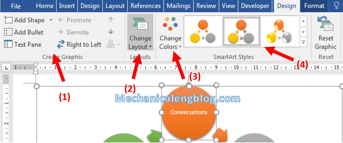 How to insert smartart in Word 4