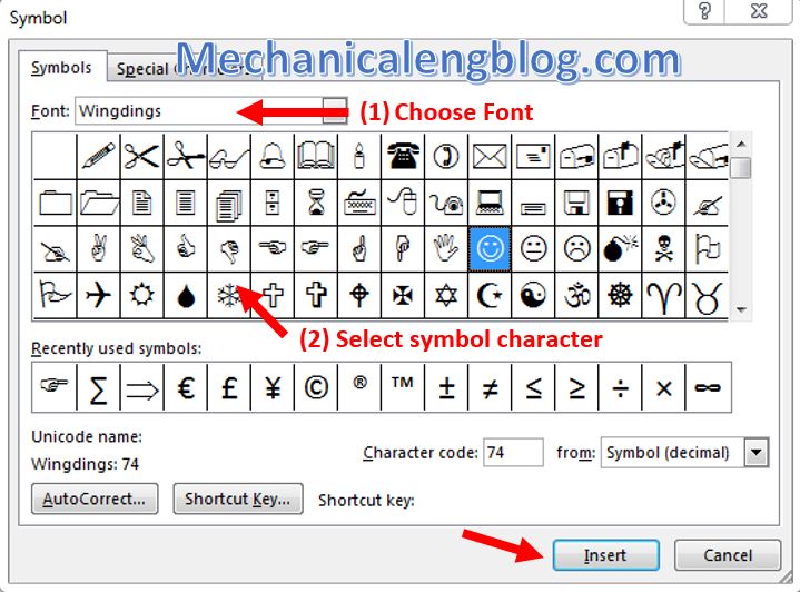 how to insert degree symbol in word 2016