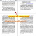 How to remove page number from first page 3