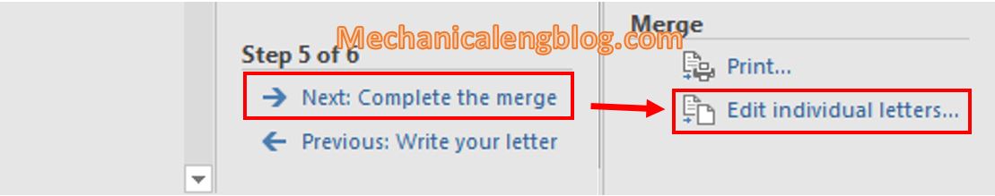 How to use mail merge in ms Word 11