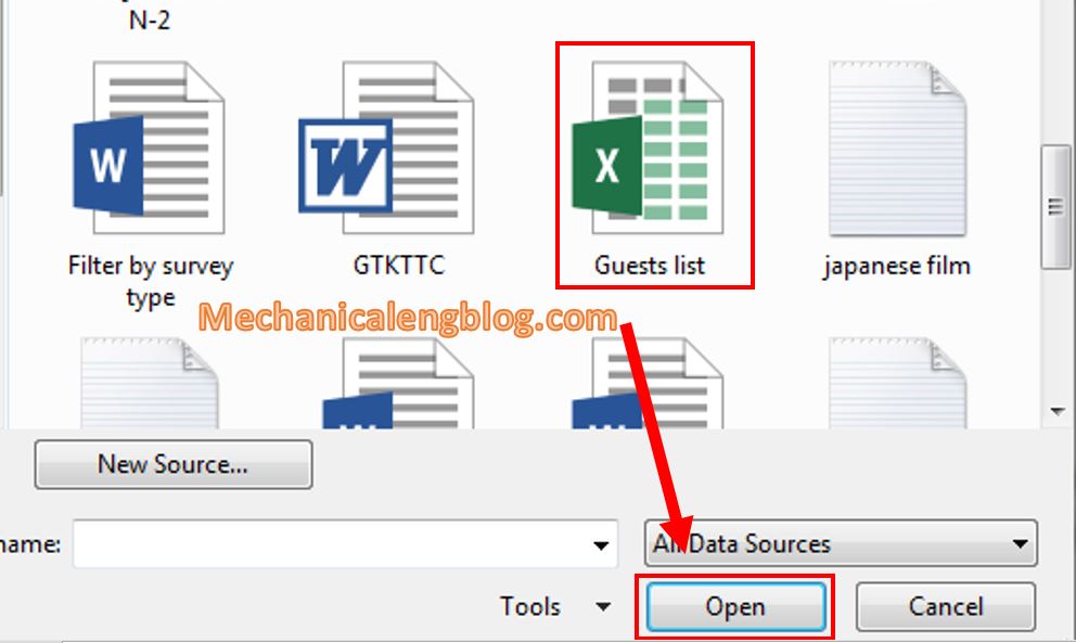 How to use mail merge in ms Word 5