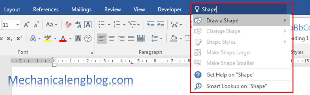 How To Use Tell Me Feature In Word 2016 Mechanicaleng Blog